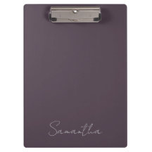 Nom personnalisé élégant Purple Taupe