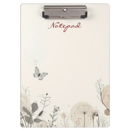 Porte-bloc Notepad decorated with wild plant illustrations