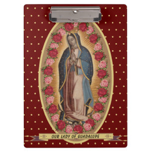 Porte-bloc Notre Dame de Guadalupe Père Noël Maria Vierge esp