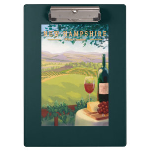 Porte-bloc Nouvelle scène de pays de HampshireWine