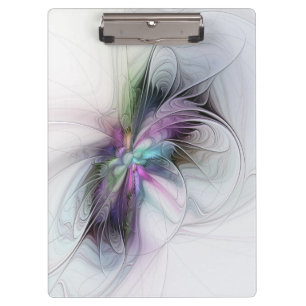 Porte-bloc Nouvelle vie, Colorful Abstrait Fractal Art Imagin