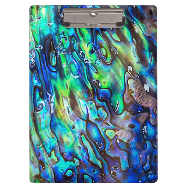 Porte-bloc Nouvelle-Zélande Abalone Paua Shell Motif 1 (Devant)