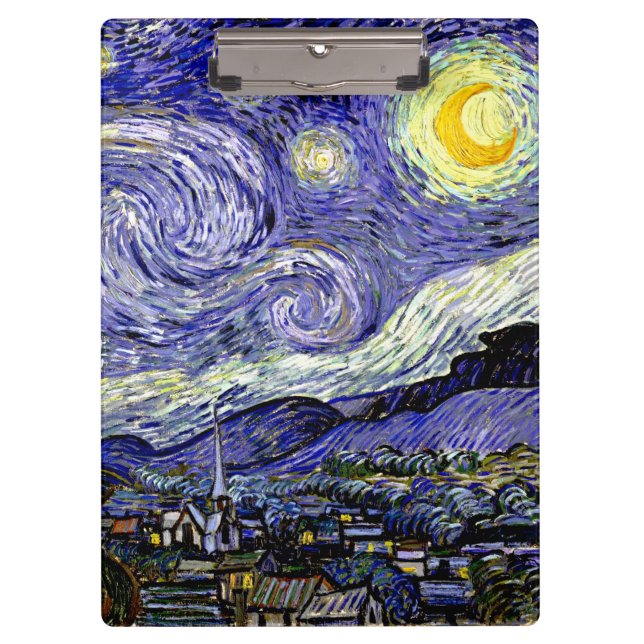 Porte-bloc Nuit étoilée de Van Gogh, 1889 (Devant)