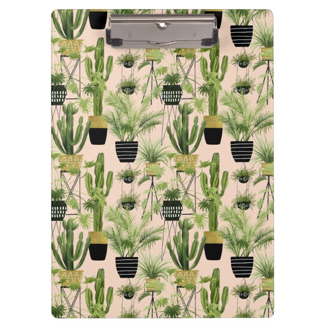 Porte-bloc Oasis intérieure | Motif de ligne Plante (Devant)