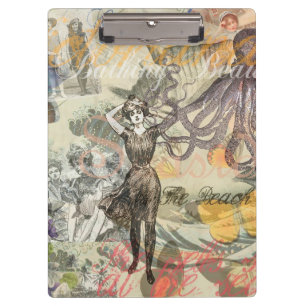 Porte-bloc Octopus Beach Antique Côte Steampunk