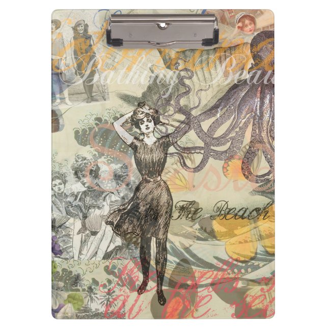 Porte-bloc Octopus Beach Antique Côte Steampunk (Devant)