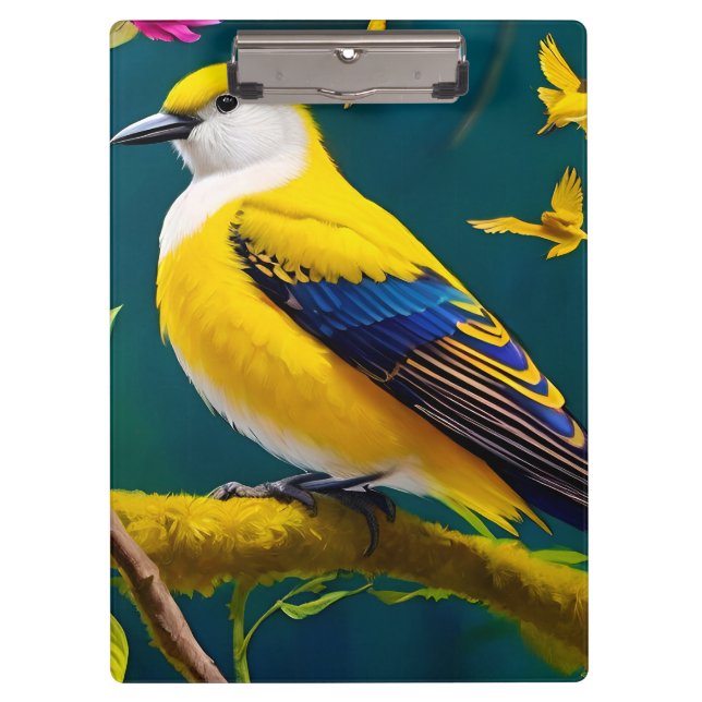 Porte-bloc Oiseau doré (Devant)