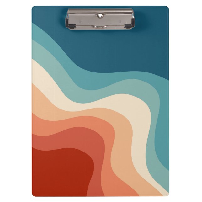 Porte-bloc Ondes de style rétro (Devant)