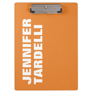 Porte-bloc Orange Bold minimaliste moderne élégant profession