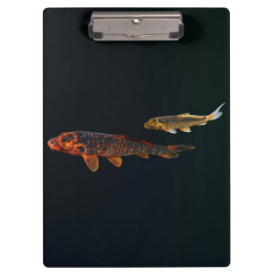 Porte-bloc Orange Koi et Gold Koi