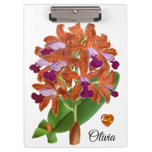 Porte-bloc Orange violet orchidée Porte - bloc
