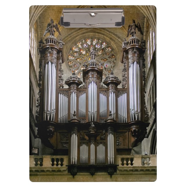 Porte-bloc Organe de tuyau de cathédrale d'Auch (Devant)