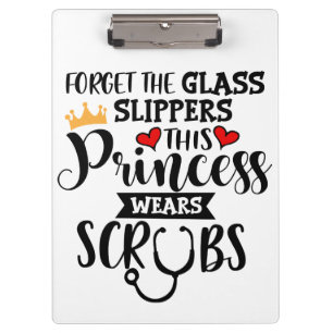 Porte-bloc Oubliez les pantoufles de verre la princesse porte