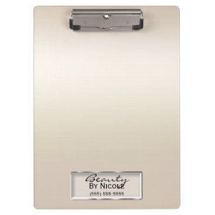 Porte-bloc Pailleté doré Perle Élégant Chic Glam Personnalisé