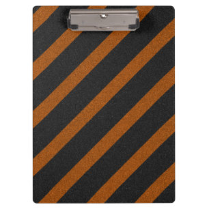 Porte-bloc Paillettes rayures orange et noir