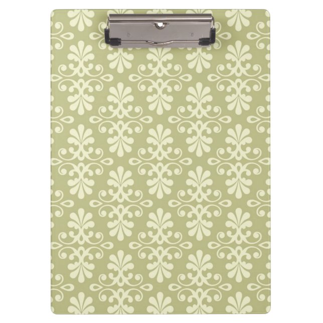 Porte-bloc Papier peint floral de damassé (Devant)