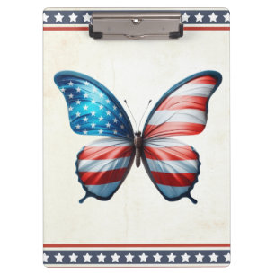 Porte-bloc papillon 4 juillet patriotique américain