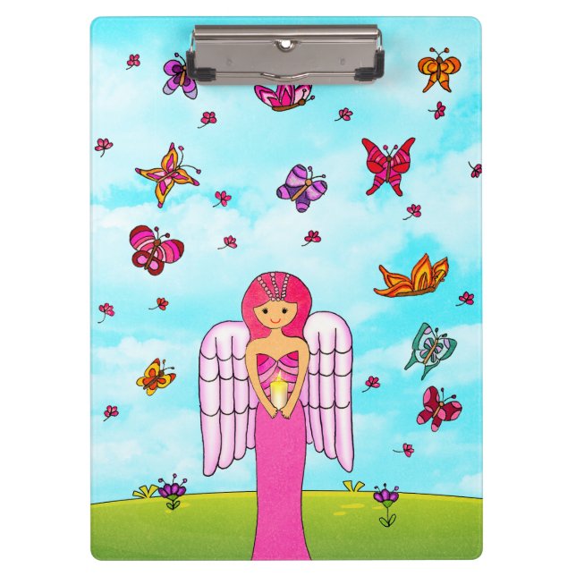 Porte-bloc Papillon Angel (Devant)
