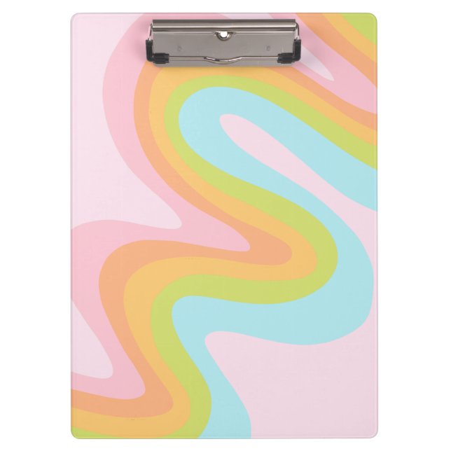 Porte-bloc Pâque arc-en-ciel pastel (Devant)
