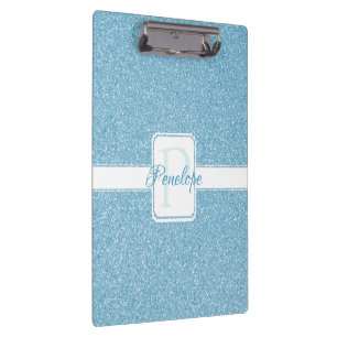 Porte-bloc Parties scintillant bleue Porte - bloc personnalis