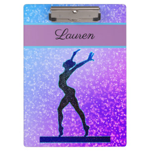 Porte-bloc Parties scintillant Gymnastique Bleu et violet