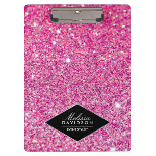 Porte-bloc Parties scintillant rose et beauté glamour Personn
