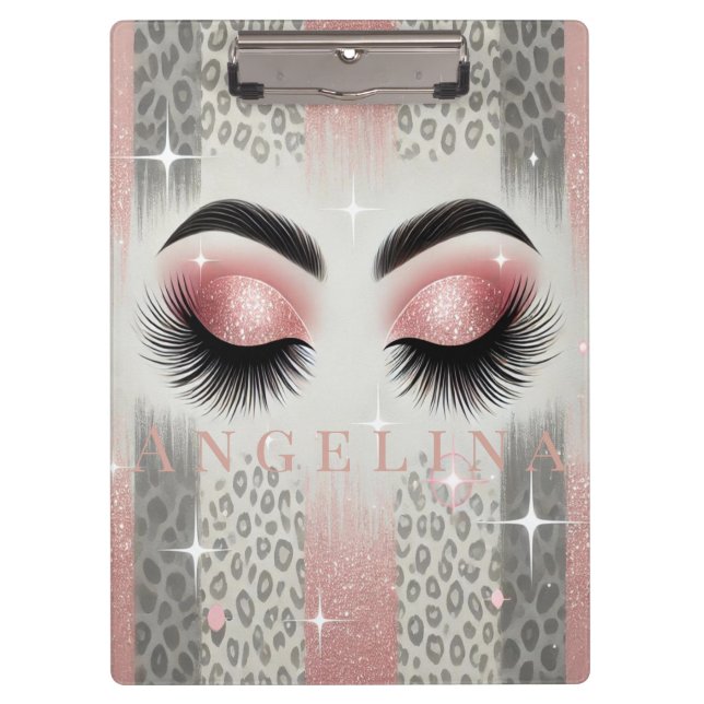 Porte-bloc Parties scintillant rose Eyelashes Porte - bloc (Devant)