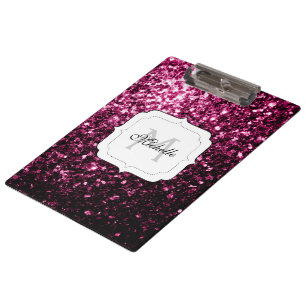 Porte-bloc Parties scintillant rose foncé brillant scintille 