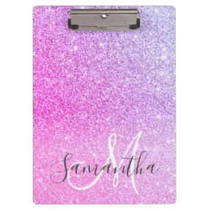 Porte-bloc Parties scintillant rose moderne étincelles Nom pe
