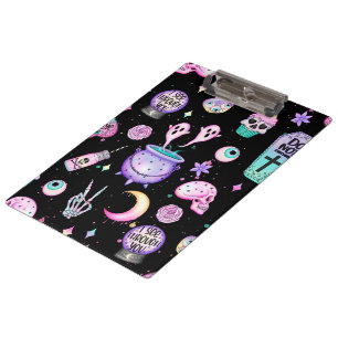 Porte-bloc pastel goth motif foncé