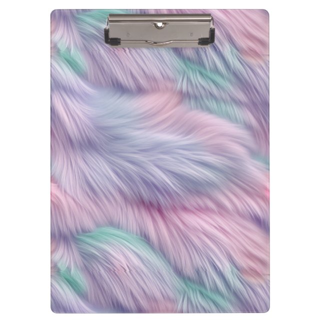 Porte-bloc Pastel Rainbow Fur (Devant)