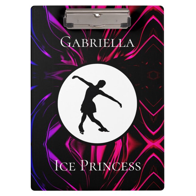 Porte-bloc Patinage artistique "Princesse de glace" Personnal (Devant)