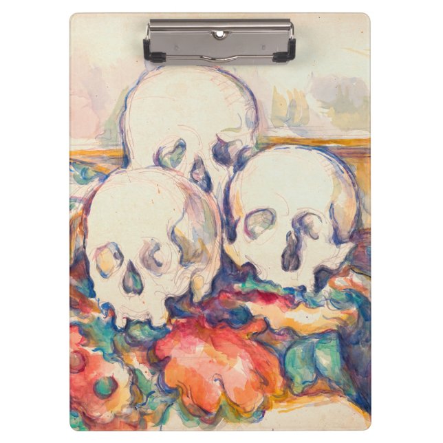 Porte-bloc Paul Cezanne - Aquarelle à trois crânes (Devant)