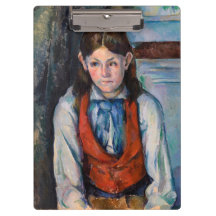 Paul Cezanne - Garçon dans la veste rouge
