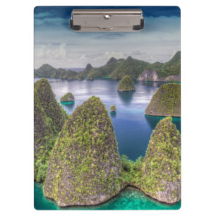 Porte-bloc Paysage de l'île de Wayag, Indonésie