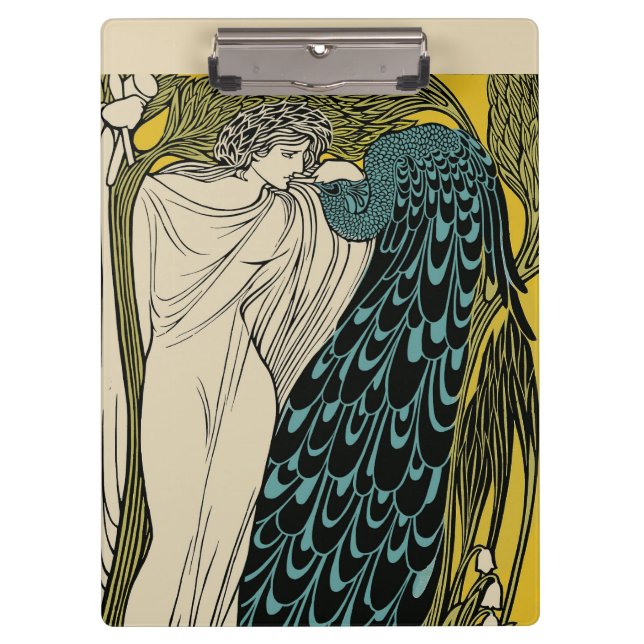 Porte-bloc Peacock Fine Art Bird Nouveau (Devant)