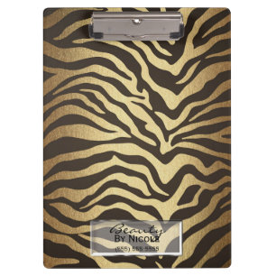 Porte-bloc Peaux d'animaux à motifs zèbre Cuir Moderne Glamou