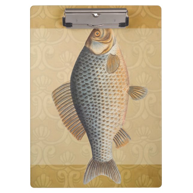 Porte-bloc Pêche à la carpe peinture à l'eau douce (Devant)