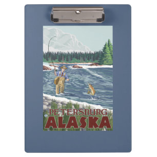 Porte-bloc Pêcheur de mouche - Pétersbourg, Alaska