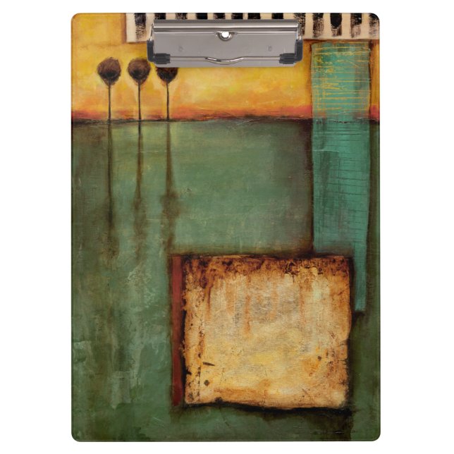 Porte-bloc Peinture Abstraite avec touches de piano (Devant)