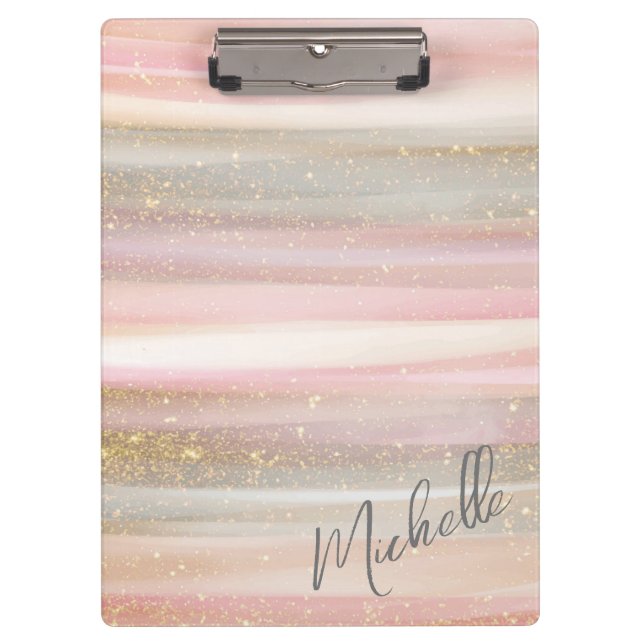 Porte-bloc Peinture Abstraite moderne avec Parties scintillan (Devant)