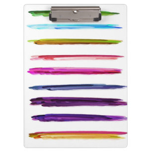 Porte-bloc Peinture Abstraite   Traits de Pinceau Colorés