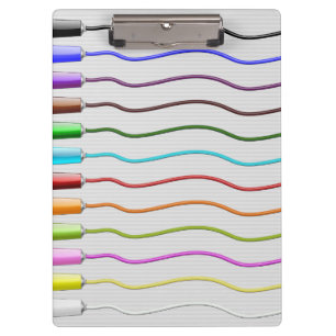 Porte-bloc peinture arc-en-ciel