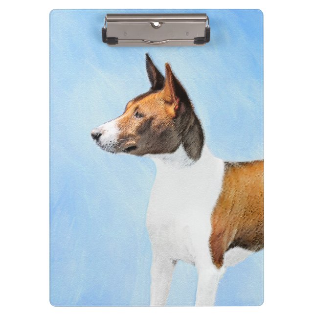 Porte-bloc Peinture Basenji - Belle Art Original (Devant)