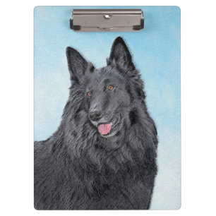 Porte-bloc Peinture belge Sheepdog - Cute Original Chien Art