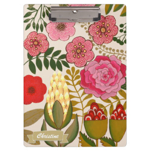 Porte-bloc Peinture d'art florale sur les tropiques personnal