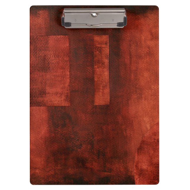 Porte-bloc Peinture de Crimson profonde avec formes géométriq (Devant)