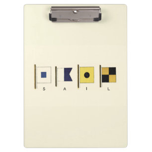 Porte-bloc Peinture de quatre drapeaux avec la voile écrite