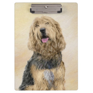 Porte-bloc Peinture d'Otterhound - Joli art original de chien
