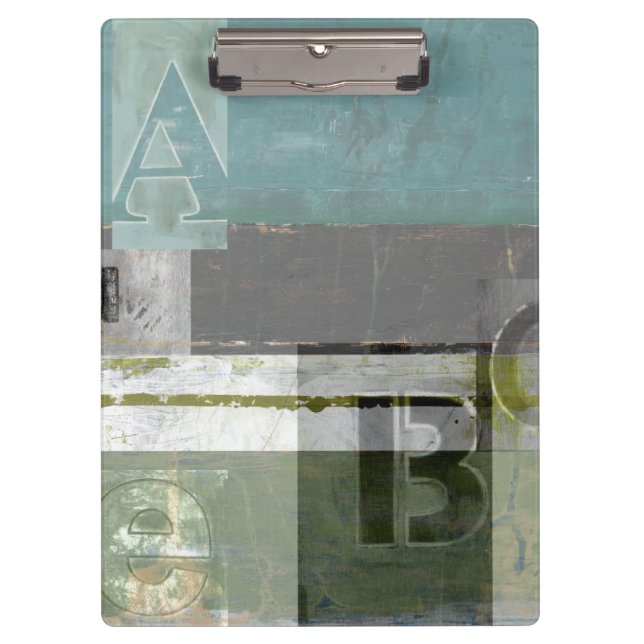 Porte-bloc Peinture moderne avec lettres assorties (Devant)